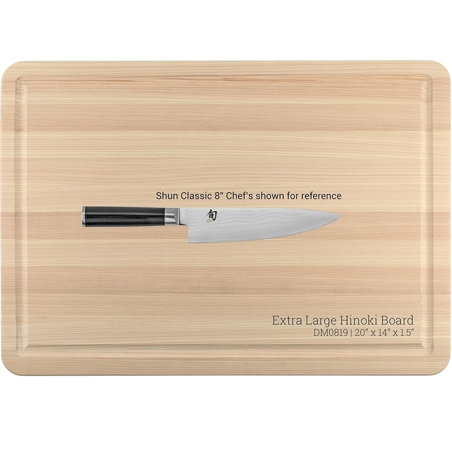 【Hinoki Iron Table 】No.874 Amazon.com: Shun Cutlery Extra Large Hinoki Cutting Board
